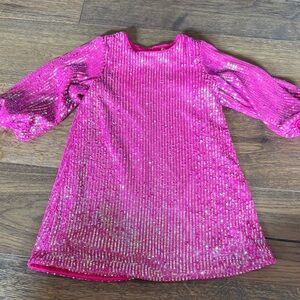 Show Me Your MuMu Pink Sequin Kids Dress